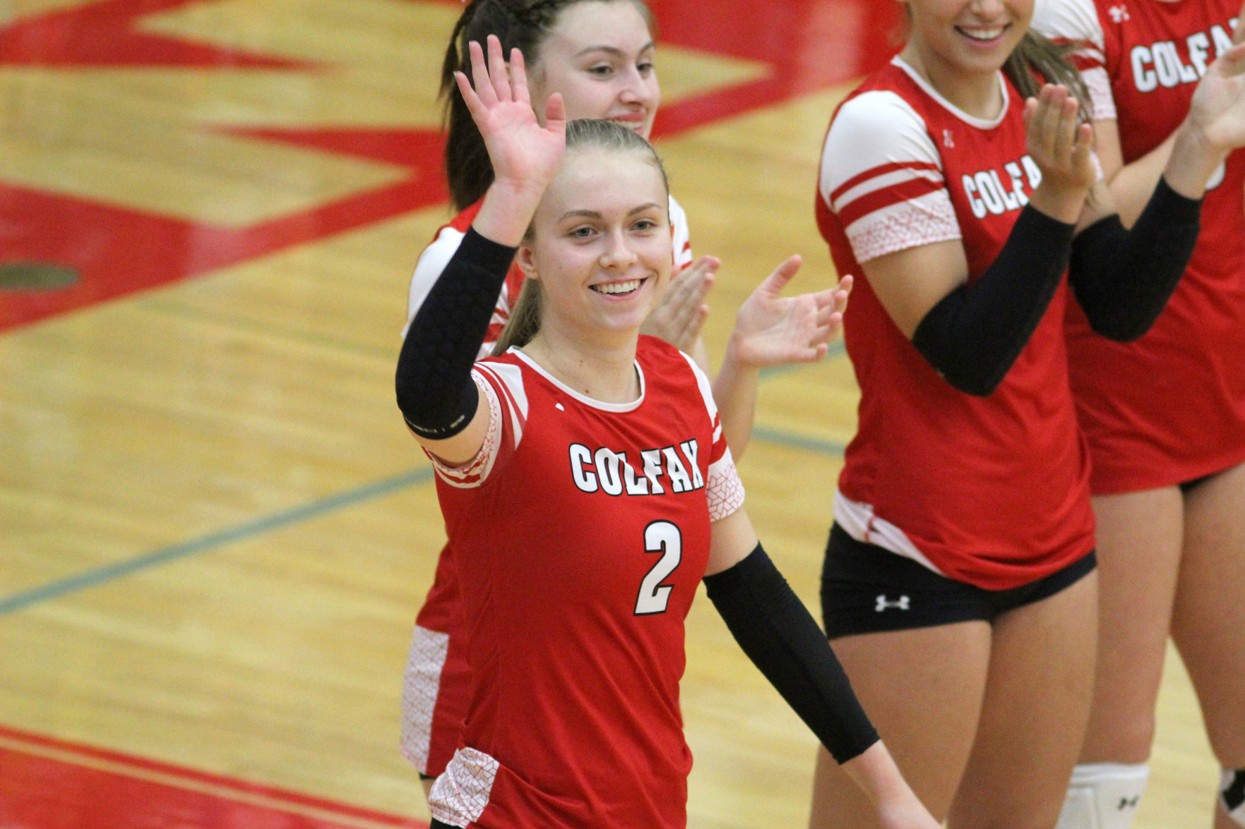 Cameron at Colfax volleyball regionals 10-24-19